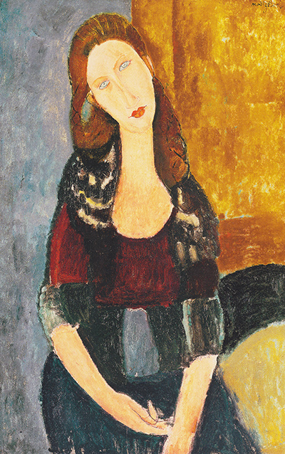 Portrait of Jeanne Hebuterne Amedeo Modigliani